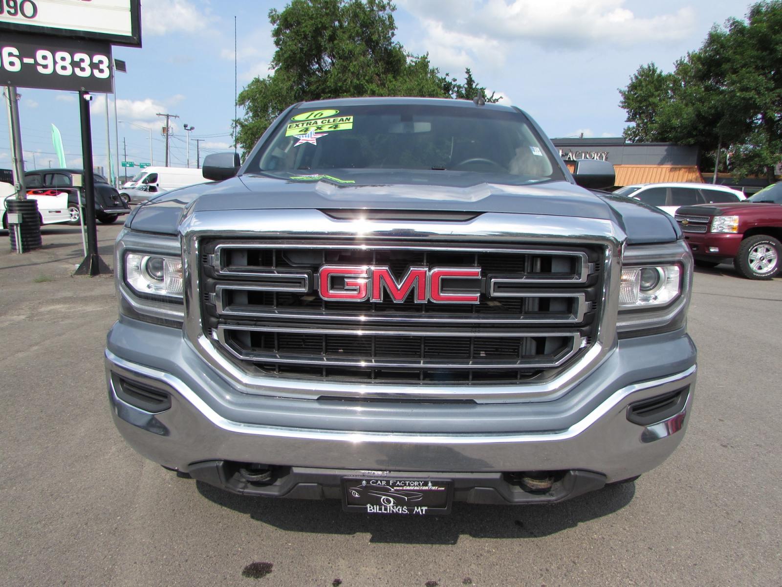 2016 Gray /Gray Cloth GMC Sierra 1500 SLE Double Cab 4WD (1GTV2MEC1GZ) with an 5.3L V8 OHV 16V engine, 6A transmission, located at 4562 State Avenue, Billings, MT, 59101, (406) 896-9833, 45.769516, -108.526772 - 2016 GMC Sierra 1500 SLE Double Cab Z71 4WD - Montana unit! 5.3L V8 OHV 16V engine - 6 speed automatic transmission - 4WD - 97,921 miles - 94 point inspection! SLE package - air conditioning - tilt steering wheel - cruise control - touchscreen bluetooth audio with Mylink to pair your devices a - Photo #5