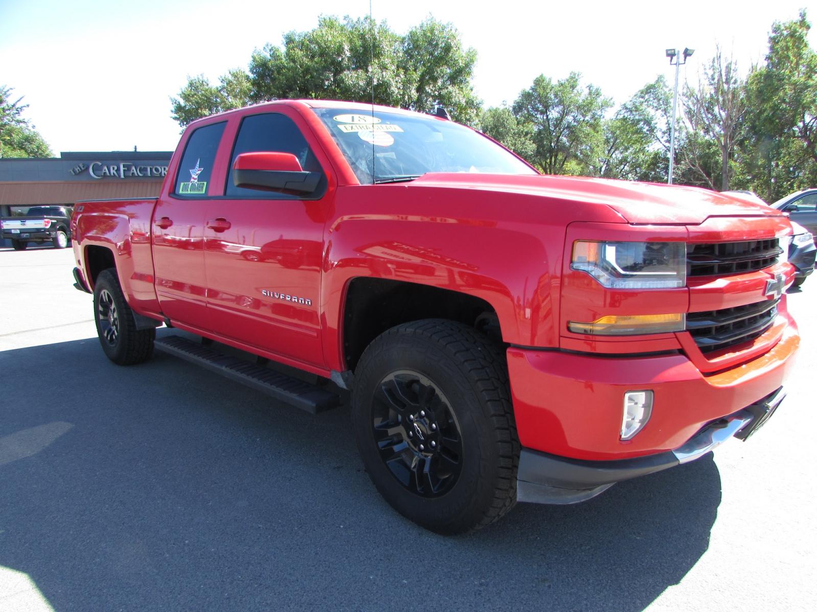 2018 Red /Gray leather Chevrolet Silverado 1500 LT Z71 Double Cab 4WD (1GCVKREC1JZ) with an 5.3L V8 OHV 16V engine, 6A transmission, located at 4562 State Avenue, Billings, MT, 59101, (406) 896-9833, 45.769516, -108.526772 - 2018 Chevrolet Silverado 1500 LT Z71 Double Cab 4WD - Leather - One owner! 5.3L V8 OHV 16V Ecotec3 engine - 6 speed automatic transmission with tow/haul - 4WD - Z71 Offroad Edition - One Owner - 128,171 miles - 94 point inspection 94 point Inspected and serviced - copy of inspection and work p - Photo #5