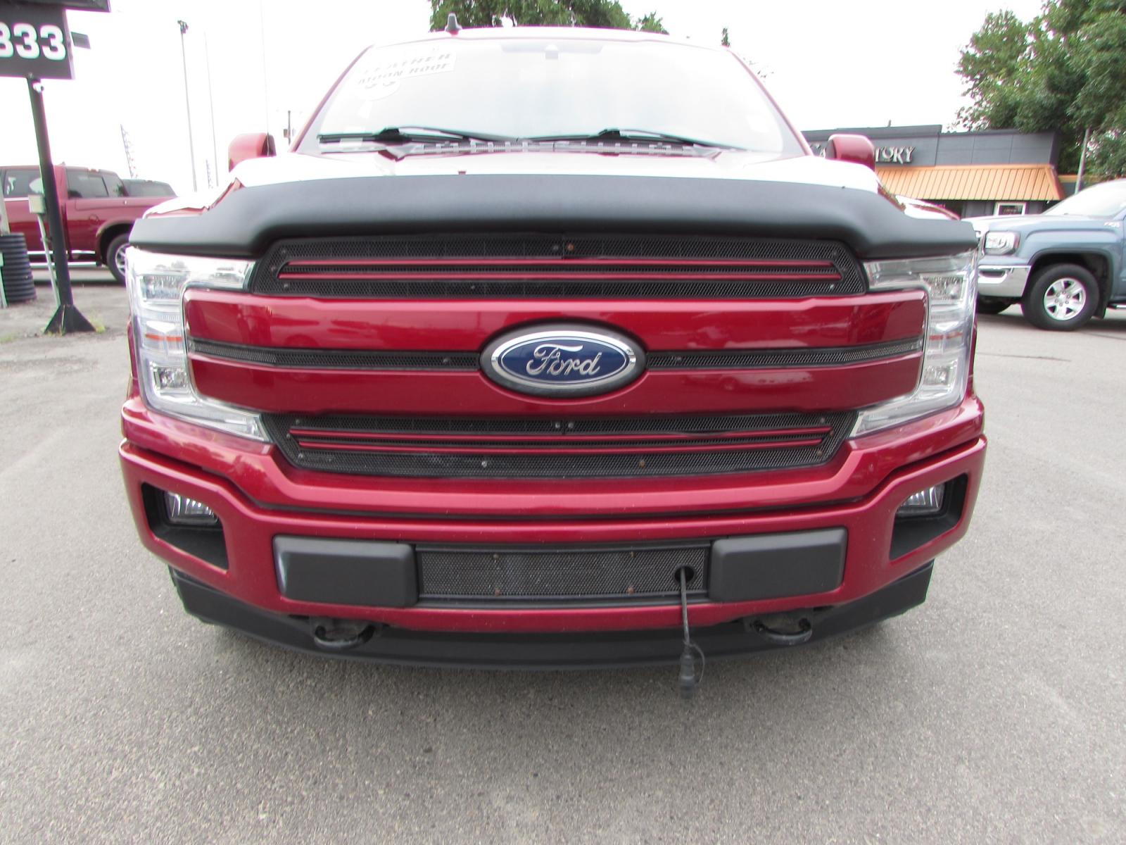 2019 Red /Black Leather Ford F-150 Lariat SuperCrew 5.5-ft. Bed 4WD (1FTEW1E56KF) with an 5.0L V8 OHV 32V engine, 6A transmission, located at 4562 State Avenue, Billings, MT, 59101, (406) 896-9833, 45.769516, -108.526772 - 2019 Ford F-150 Lariat SuperCrew FX4 4WD - One owner! 5.0L V8 engine - 10 speed automatic transmission - 4WD - 98.402 miles - One owner - 94 point inspection Inspected and serviced - copy of inspection and work performed as well as a full vehicle history report provided! Lariat Sport packag - Photo #6