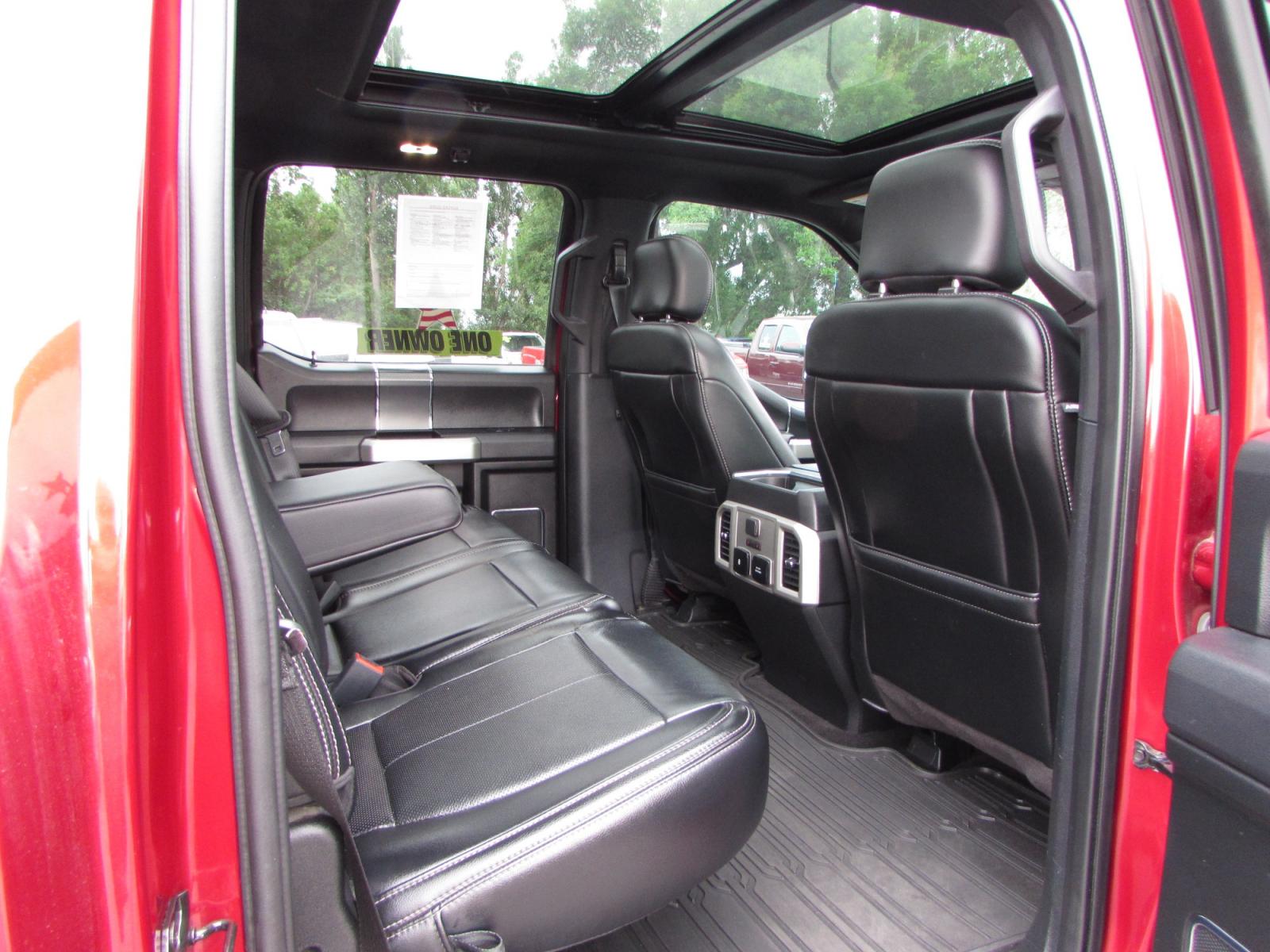 2019 Red /Black Leather Ford F-150 Lariat SuperCrew 5.5-ft. Bed 4WD (1FTEW1E56KF) with an 5.0L V8 OHV 32V engine, 6A transmission, located at 4562 State Avenue, Billings, MT, 59101, (406) 896-9833, 45.769516, -108.526772 - 2019 Ford F-150 Lariat SuperCrew FX4 4WD - One owner! 5.0L V8 engine - 10 speed automatic transmission - 4WD - 98.402 miles - One owner - 94 point inspection Inspected and serviced - copy of inspection and work performed as well as a full vehicle history report provided! Lariat Sport packag - Photo #14