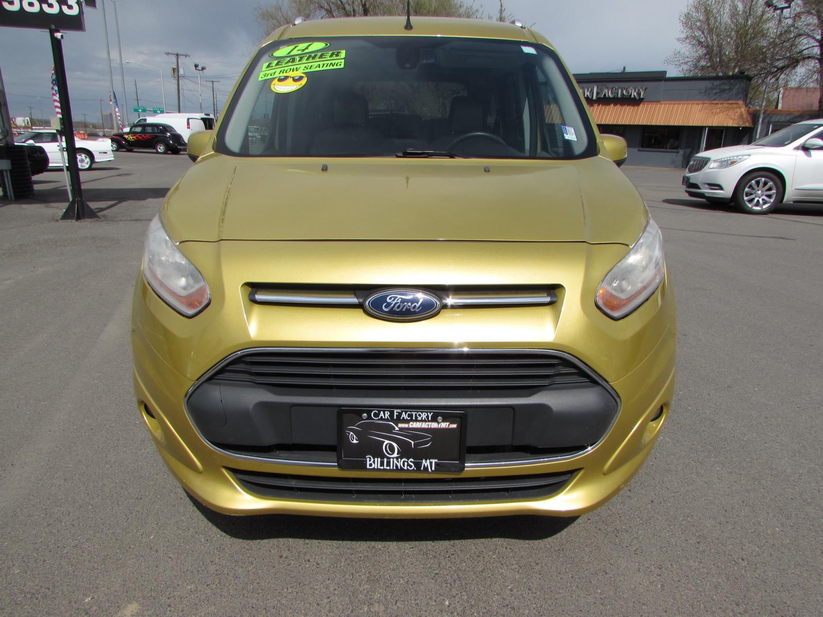 2014 Gold /Gray leather Ford Transit Connect Wagon Titanium w/Rear Liftgate LWB (NM0GE9G73E1) with an 2.5L L4 DOHC 16V engine, 6-Speed Automatic transmission, located at 4562 State Avenue, Billings, MT, 59101, (406) 896-9833, 45.769516, -108.526772 - 2014 Ford Transit Connect Wagon Titanium w/Rear Liftgate LWB - 7 passenger! 2.5L L4 DOHC 16V Engine - 6 speed automatic transmission with overdrive - front wheel drive - 90,290 miles Titanium package - air conditioning - tilt and telescoping steering wheel - cruise control - bluetooth audio w - Photo #5