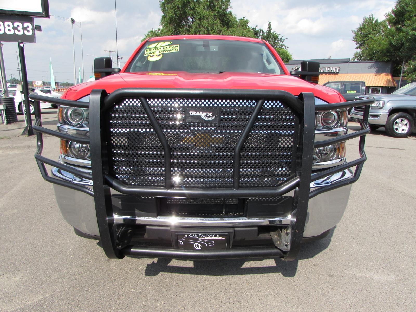 2017 Red /Gray Chevrolet Silverado 3500HD Work Truck Crew Cab Long Box 4WD (1GC4KYCG2HF) with an 6.0L V8 OHV 16V FFV engine, 6A transmission, located at 4562 State Avenue, Billings, MT, 59101, (406) 896-9833, 45.769516, -108.526772 - 2017 Chevrolet Silverado 3500HD Work Truck Crew Cab Long Box 4WD - One owner! 6.0L V8 OHV 16V engine - 6 speed automatic transmission - Longbox - 4WD - 100,888 miles - One owner! Work Truck package - air conditioning - tilt steering wheel - cruise control - touchscreen bluetooth audio - Chevr - Photo #5
