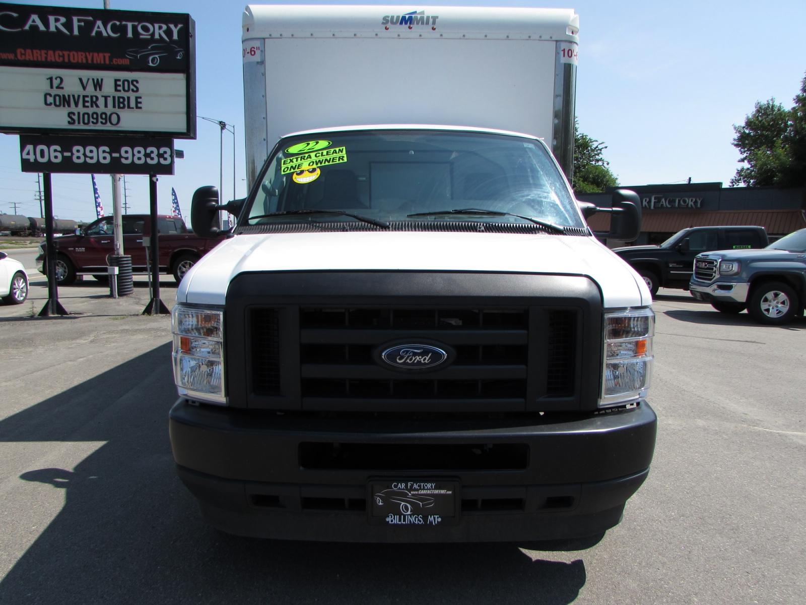 2022 White /Gray Ford Econoline E-350 Super Duty (1FDWE3FN0ND) with an 7.3LV8 OHV 16V engine, 6 speed automatic transmission, located at 4562 State Avenue, Billings, MT, 59101, (406) 896-9833, 45.769516, -108.526772 - 2022 Ford Econoline E-350 Super Duty - Box Van! 7.3LV8 OHV 16V Engine - 6 speed automatic transmission - Dual rear wheels - 14 ft Box - One owner - 62,261 miles Air conditioning - tilt wheel - cruise control - bluetooth audio - hands free phone operation - steering wheel mounted controls - pow - Photo #8