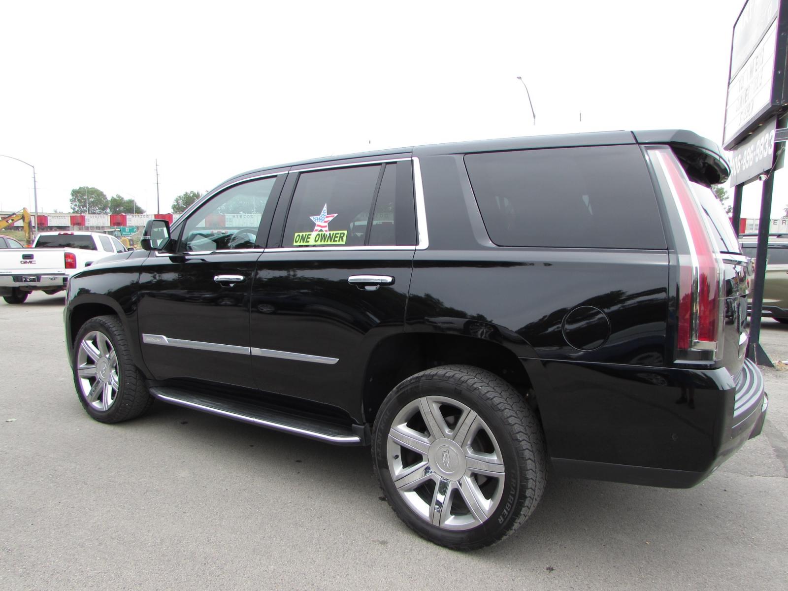 2020 Black /Black Leather Cadillac Escalade Luxury 4WD (1GYS4BKJ1LR) with an 6.2L V8 OHV 16V FFV engine, 10A transmission, located at 4562 State Avenue, Billings, MT, 59101, (406) 896-9833, 45.769516, -108.526772 - 2020 Cadillac Escalade Luxury 4WD - One owner - 40,769 miles! 6.2L V8 OHV 16V FFV Engine - 10 - Speed Automatic Transmission - 4WD - 40,769 miles - One owner Luxury package - Dual zone climate control - power tilt and telescoping steering wheel - cruise control - Bose touchscreen audio with n - Photo #1