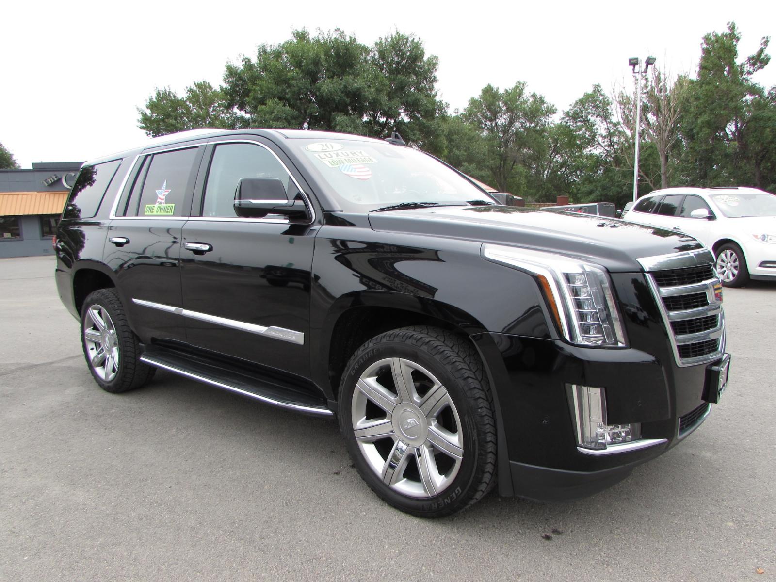 2020 Black /Black Leather Cadillac Escalade Luxury 4WD (1GYS4BKJ1LR) with an 6.2L V8 OHV 16V FFV engine, 10A transmission, located at 4562 State Avenue, Billings, MT, 59101, (406) 896-9833, 45.769516, -108.526772 - 2020 Cadillac Escalade Luxury 4WD - One owner - 40,769 miles! 6.2L V8 OHV 16V FFV Engine - 10 - Speed Automatic Transmission - 4WD - 40,769 miles - One owner Luxury package - Dual zone climate control - power tilt and telescoping steering wheel - cruise control - Bose touchscreen audio with n - Photo #4