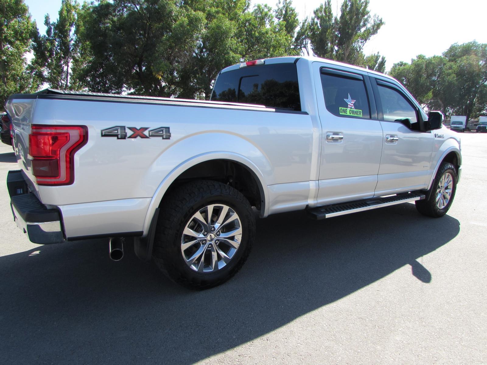 2017 Silver /Gray Leather Ford F-150 Lariat SuperCrew 6.5-ft. Bed 4WD (1FTFW1EG5HK) with an 3.5 V6 engine, 10A transmission, located at 4562 State Avenue, Billings, MT, 59101, (406) 896-9833, 45.769516, -108.526772 - 2017 Ford F-150 Lariat SuperCrew 6.5 bed 4WD - One owner! 3.5 V6 twin turbo engine - 10 speed automatic transmission - 4WD - 107,041 miles - One owner - Inspected and serviced Inspected and serviced - copy of inspection and work performed as well as a full vehicle history report provided! L - Photo #4
