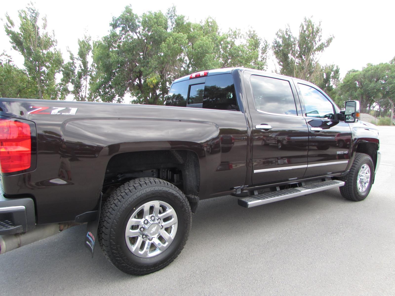 2018 Havana Metallic /Tan Chevrolet Silverado 3500HD LTZ Crew Cab Short Box 4WD (1GC4K0CY9JF) with an 6.6L V8 OHV 32V TURBO DIESEL engine, 6A transmission, located at 4562 State Avenue, Billings, MT, 59101, (406) 896-9833, 45.769516, -108.526772 - 2018 Chevrolet Silverado 3500HD LTZ Crew Cab 4WD - Diesel - One owner! 6.6L V8 OHV 16V Duramax Diesel engine - Allison 6 speed automatic transmission - 4WD - 138,106 miles - One owner - Inspected and serviced- Inspected and serviced - copy of inspection and work performed as well as complete hi - Photo #5