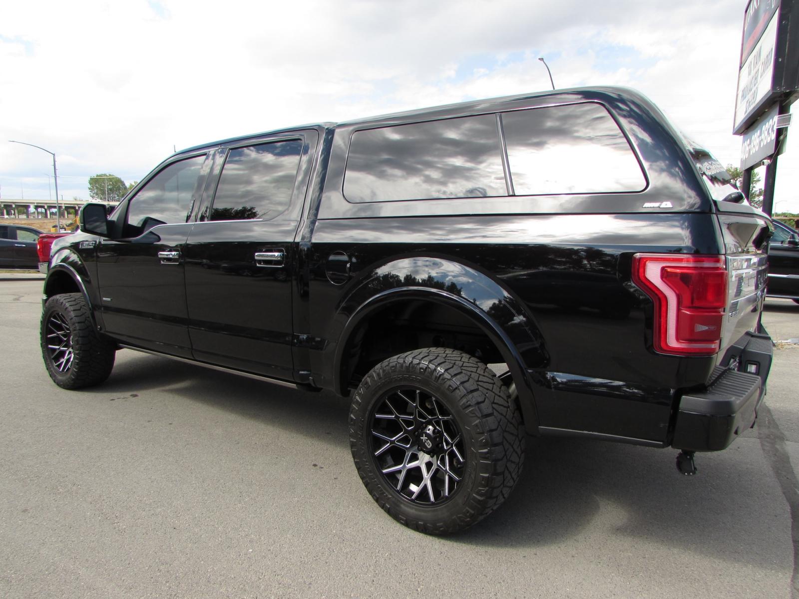 2016 Black /Brown leather Ford F-150 Platinum SuperCrew 5.5-ft. Bed 4WD (1FTEW1EG3GF) with an 3.5L V6 TURBO engine, 6A transmission, located at 4562 State Avenue, Billings, MT, 59101, (406) 896-9833, 45.769516, -108.526772 - 2016 Ford F-150 Platinum SuperCrew 5.5-ft. Bed 4WD - Lots of custom touches! 3.5L V6 Ecoboost Twin Turbo Engine - 6 speed automatic transmission - 4WD - 126,799 miles - Inspected and serviced Inspected and serviced - copy of inspection and work performed as well as a full vehicle history repor - Photo #1